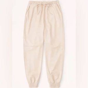 Abercrombie & Fitch Women's Vegan Leather Sunday Joggers